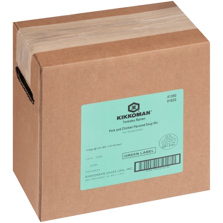 Kikkoman Kikkoman Green Label Tonkotsu Ramen Soup Mix 2.2lbs, PK4 01620